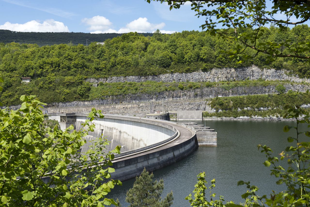 Paysage Lacs Lac de Vouglans Barrage_de_Vouglans3